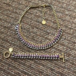 Jessica Simpson necklace and bracelet